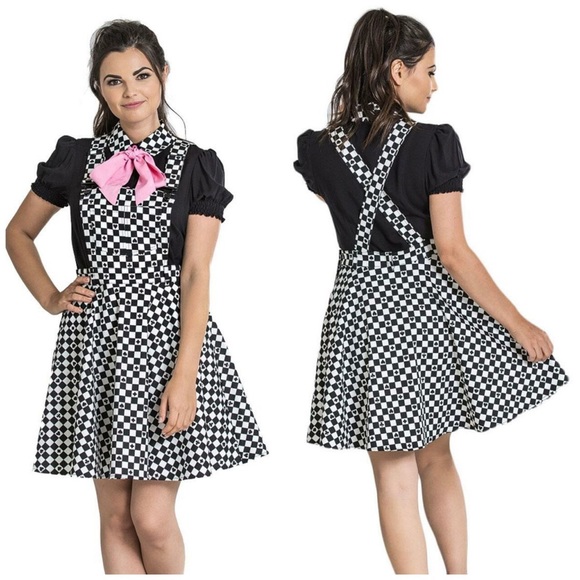 Hell Bunny Cactus Top Rétro Rockabilly Vintage régulière tailles noir rose
